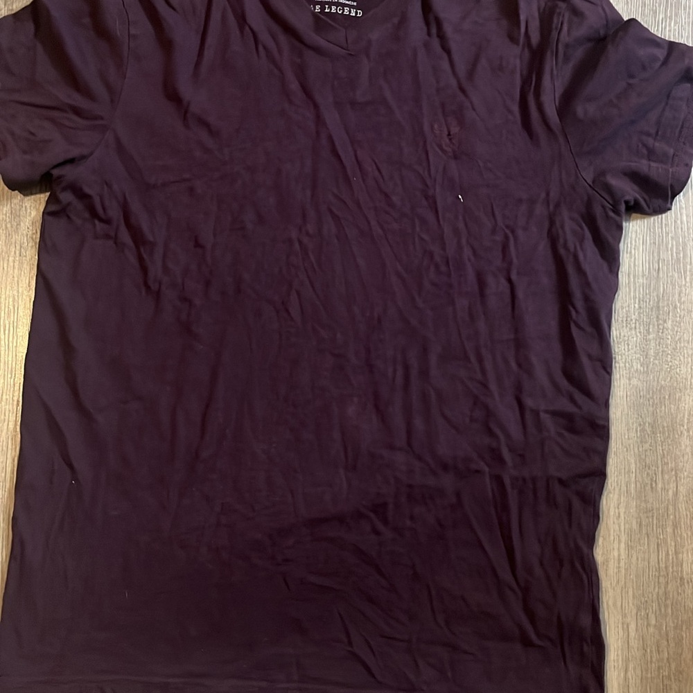 American Eagle Outfitters Deep Burgundy Tee